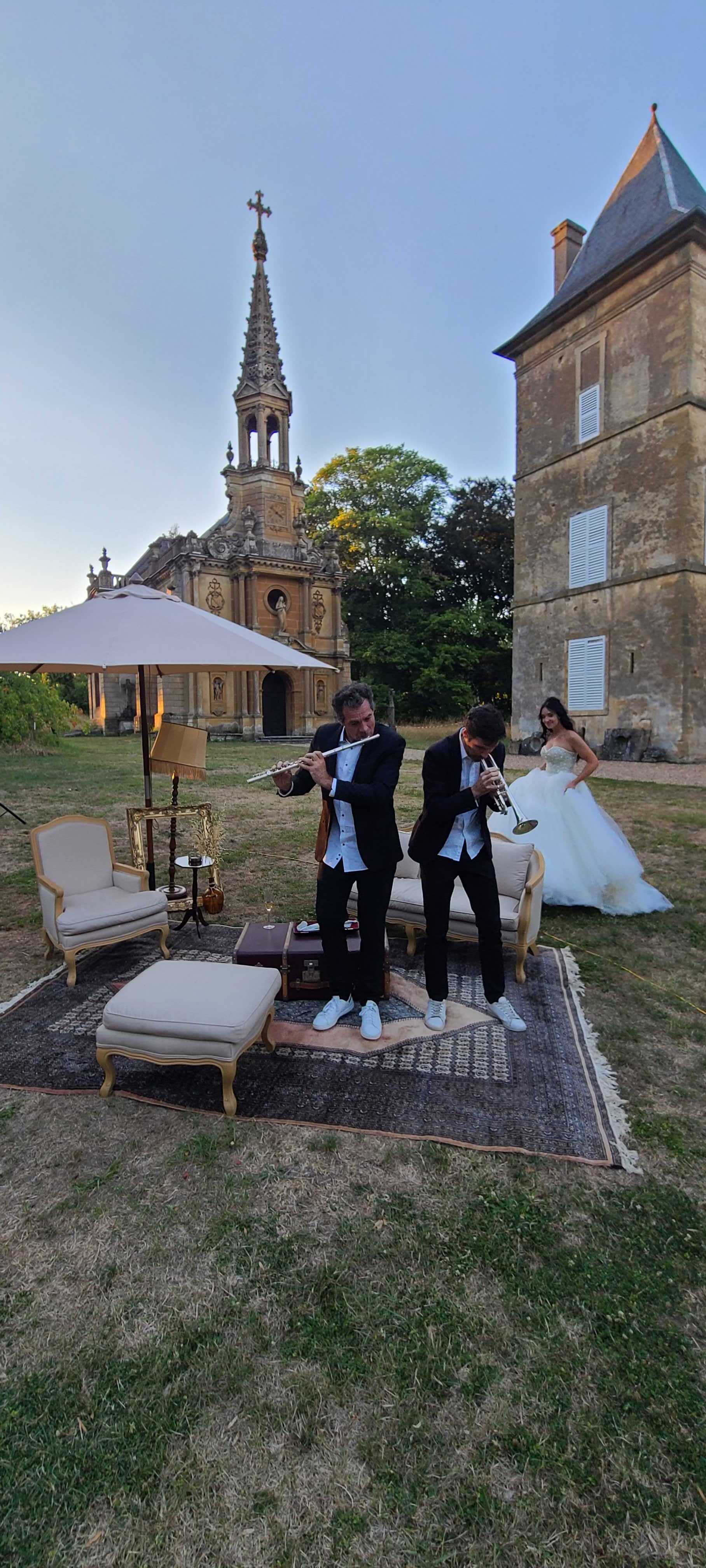 Duo Lounge lors d’un vin d’honneur de mariage